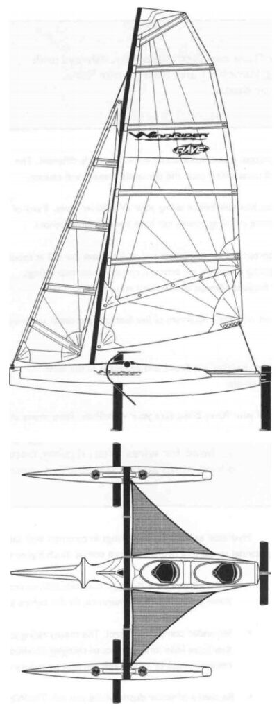 WINDRIDER RAVE (TRI-FOILER) - Drawing