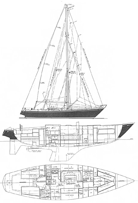 SWAN 48 - S&S - Drawing