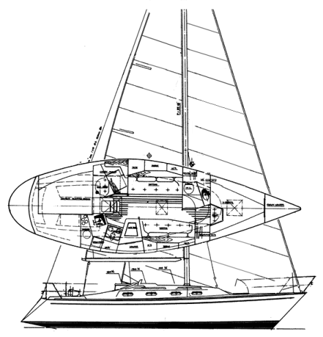 TARTAN 34-2 - Drawing