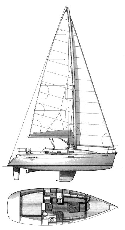 BENETEAU 311 - Drawing