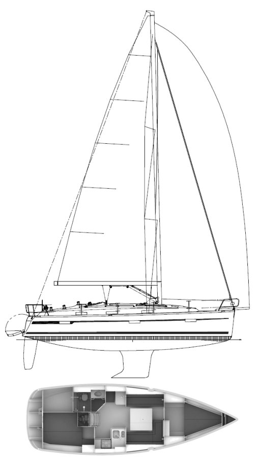 BAVARIA CRUISER 36 (FARR) - Drawing