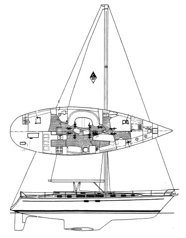 CATALINA (MORGAN) 50 - Drawing