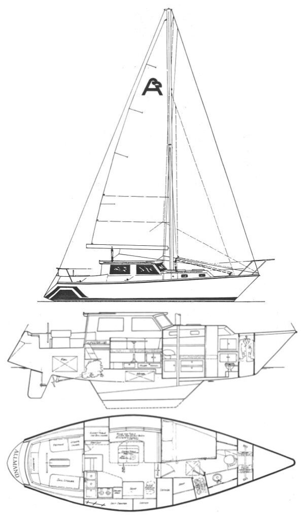 ALLMAND 35 PILOT HOUSE - Drawing