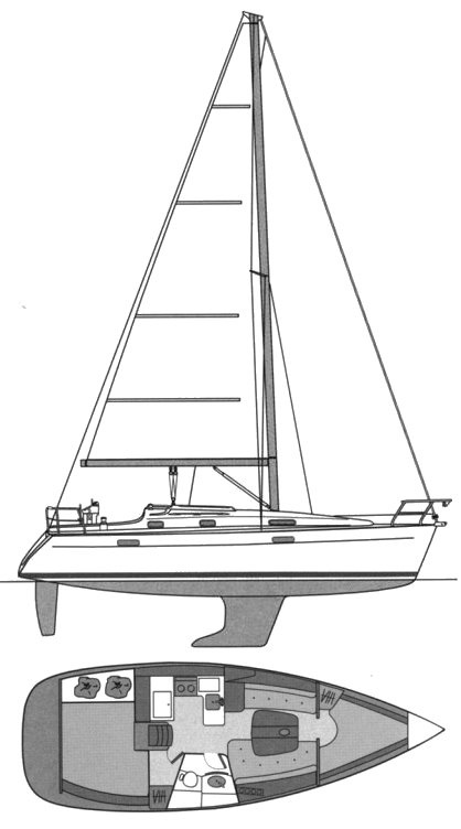 BENETEAU 331 - Drawing