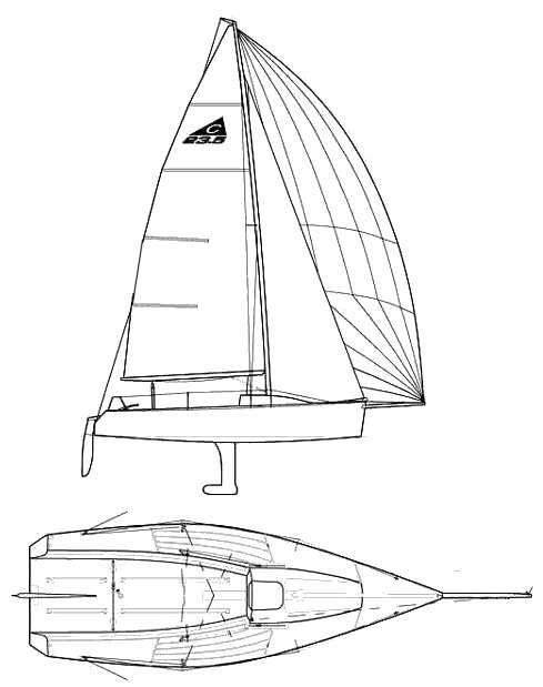CAPRI 23.5 (CATALINA) - Drawing