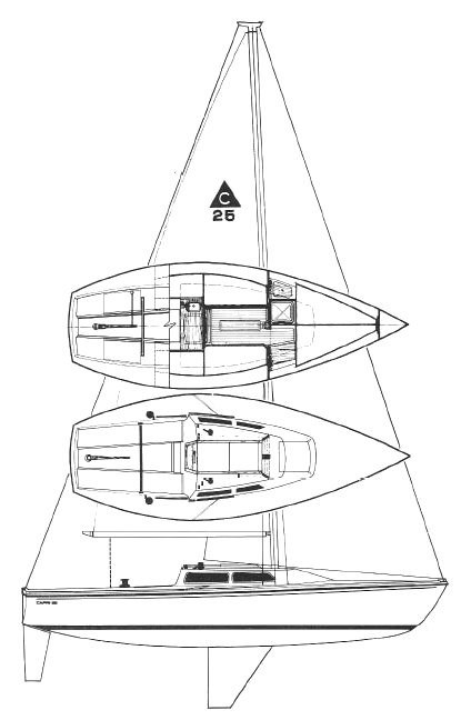 CAPRI 25 (CATALINA) - Drawing
