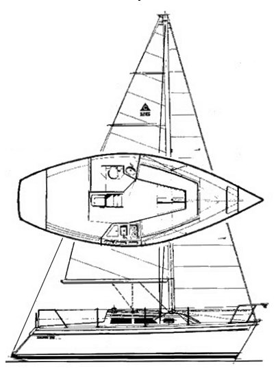 CAPRI 26 (CATALINA) - Drawing
