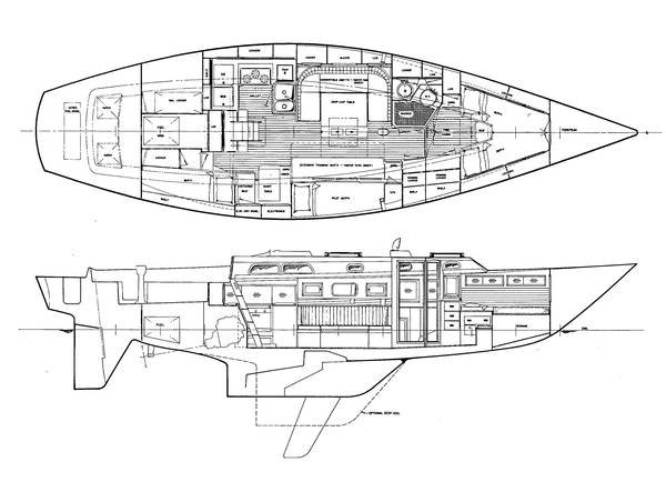 SOU'WESTER 42/43 (HINCKLEY) - Drawing
