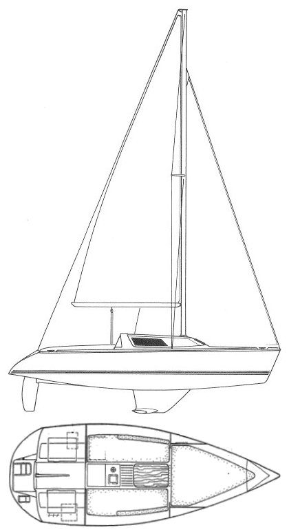 SUN WAY 21 (JEANNEAU) - Drawing