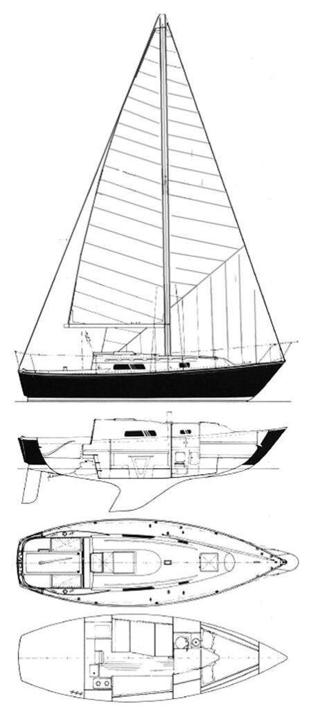 C&C 27 MK III - Drawing