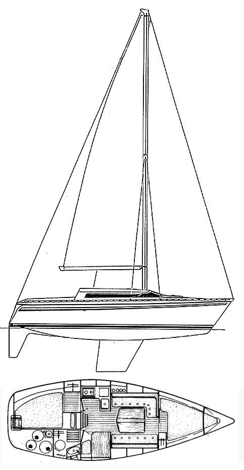 ATTALIA 32 (JEANNEAU) - Drawing
