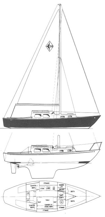 WESTERLY 28 - Drawing