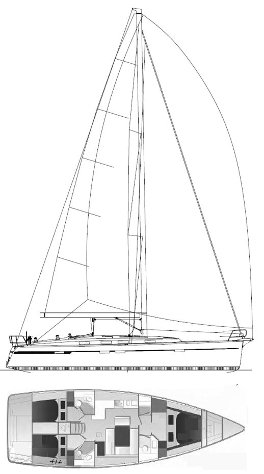 BAVARIA CRUISER 45 - Drawing