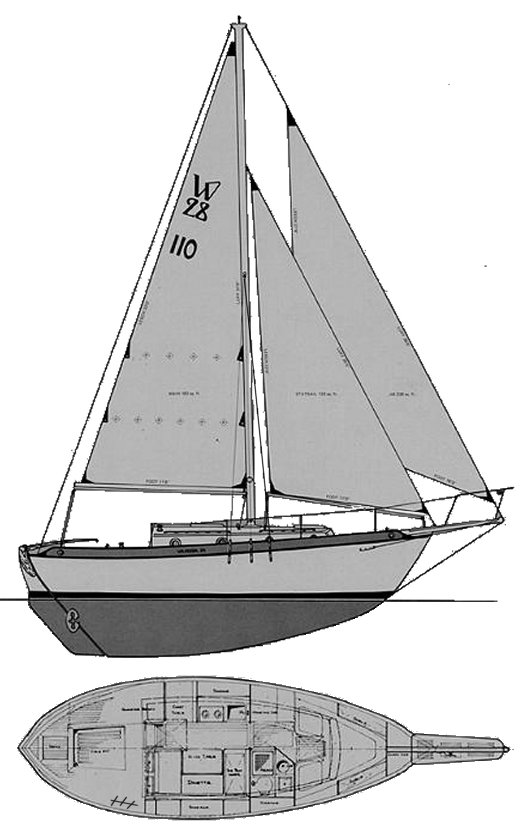 WESTSAIL 28 - Drawing