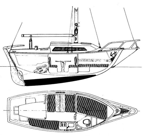 BAROUDEUR (BENETEAU) - Drawing