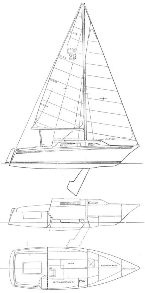 CLIPPER MARINE 23 - Drawing