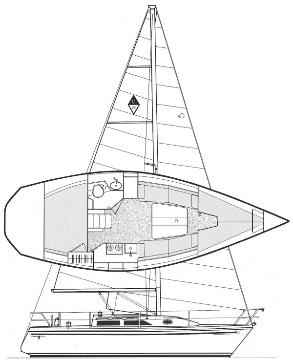 CATALINA 28 - Drawing
