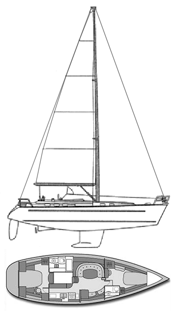 BENETEAU 44 CC - Drawing