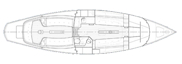 BRUCKMANN 42 DAYSAILER - Drawing