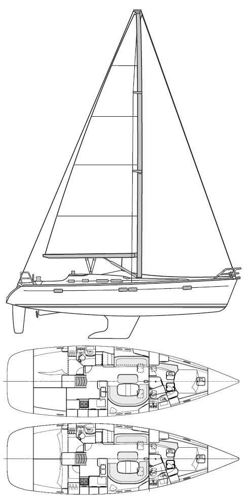 BENETEAU 473 - Drawing