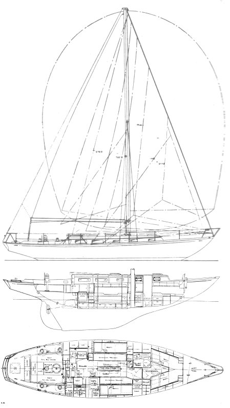 CARAVELLE 42 (ALDEN) - Drawing