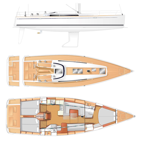 ARCONA 435 - Drawing