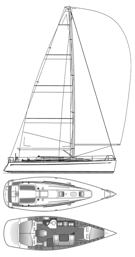 BAVARIA MATCH 42 - Drawing