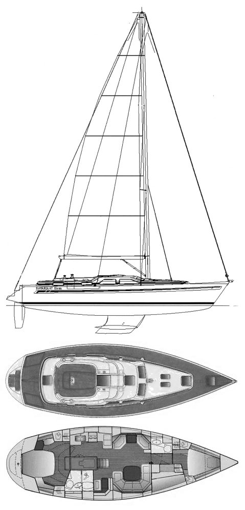 BAVARIA OCEAN 47 CC - Drawing