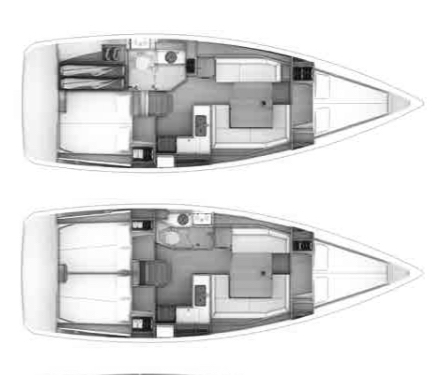 SUN ODYSSEY 389 (JEANNEAU) - Drawing