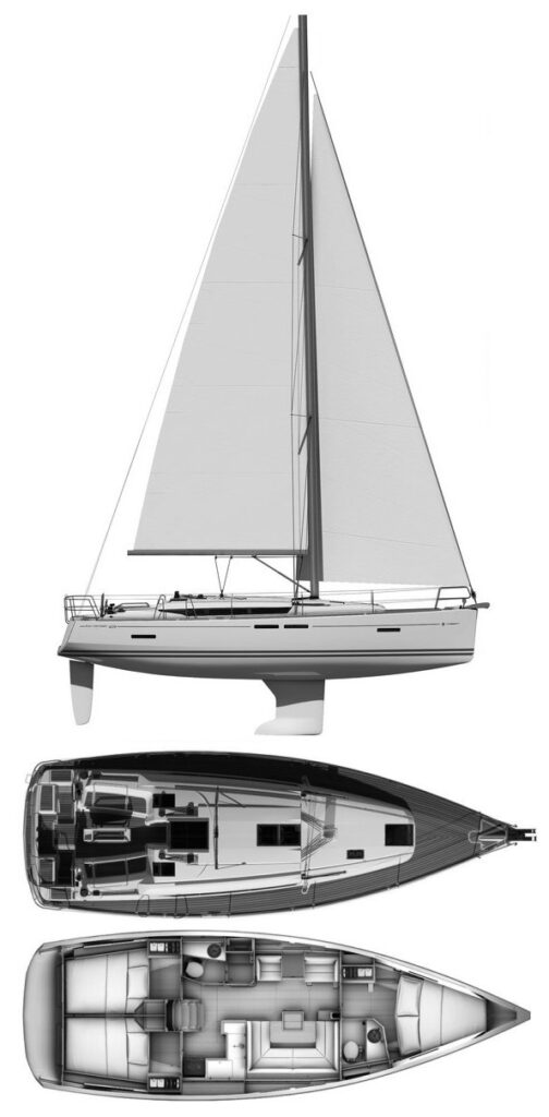SUN ODYSSEY 409 (JEANNEAU) - Drawing