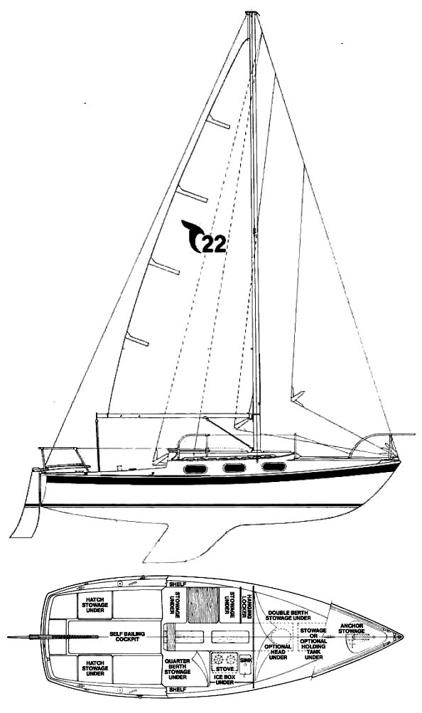 TANZER 22 - Drawing