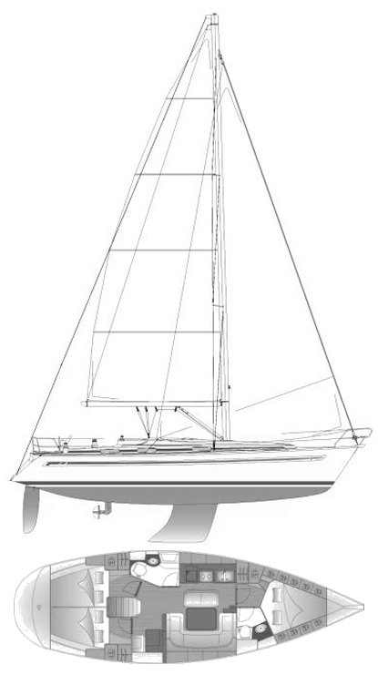 BAVARIA 40 (J&J) - Drawing