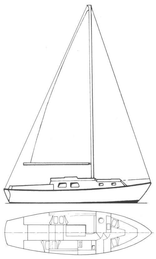 BERWICK 31 (WESTERLY) - Drawing