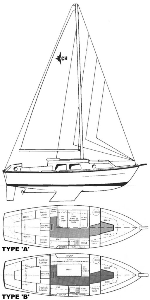 CHIEFTAIN 26 (WESTERLY) - Drawing
