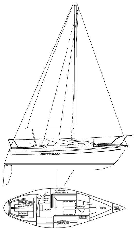 BUCCANEER 335 - Drawing