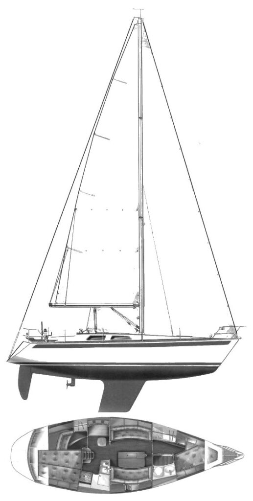 SWEDEN YACHTS 340 - Drawing
