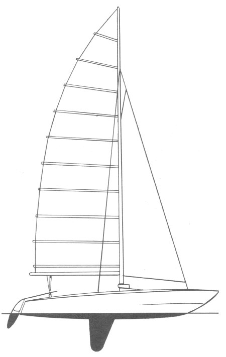 SHARK CATAMARAN - Drawing