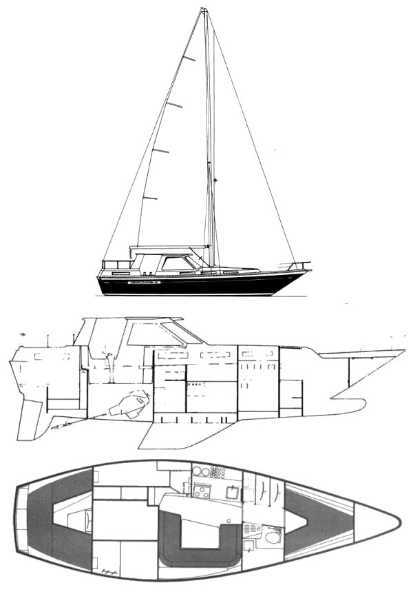 CORONET/ELVSTROM 38 MS - Drawing