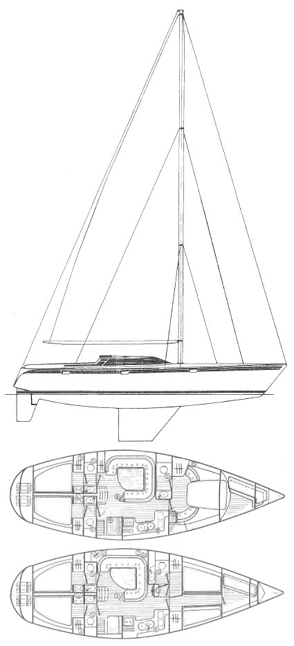 TRINIDAD 48 (JEANNEAU) - Drawing