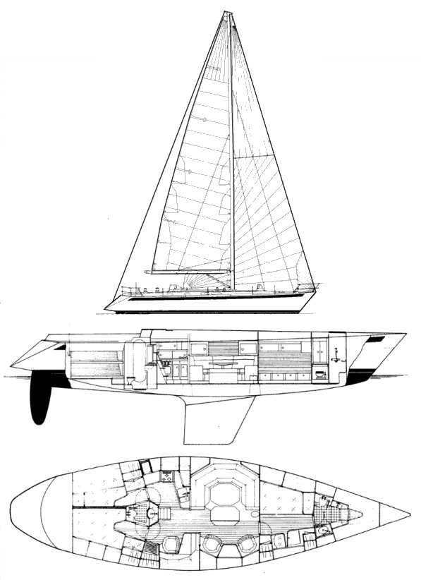 SWEDEN YACHTS 50 - Drawing