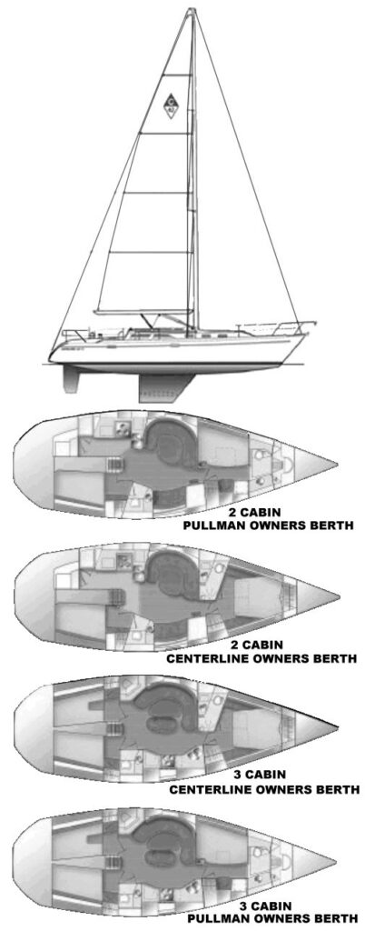 CATALINA 42 MK II - Drawing