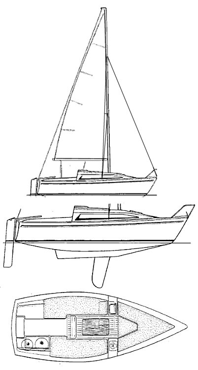 BAHIA 22 (JEANNEAU) - Drawing