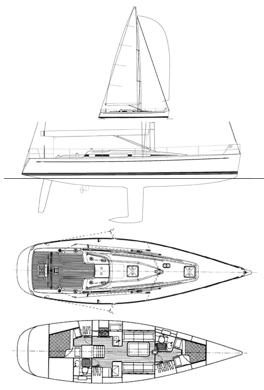 SWAN 45 - Drawing